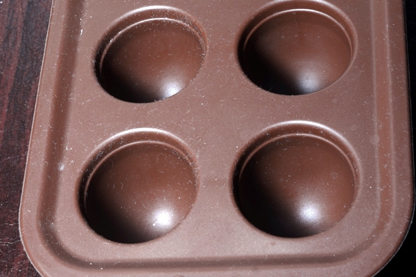 Silicone mold for making White Chocolate Ganache Mushrooms